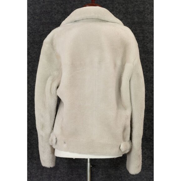 NWT $12250  BRUNELLO CUCINELLI BIKER SHEARLING FUR JACKET 2023 FALL SIZE 42 - Picture 7 of 10